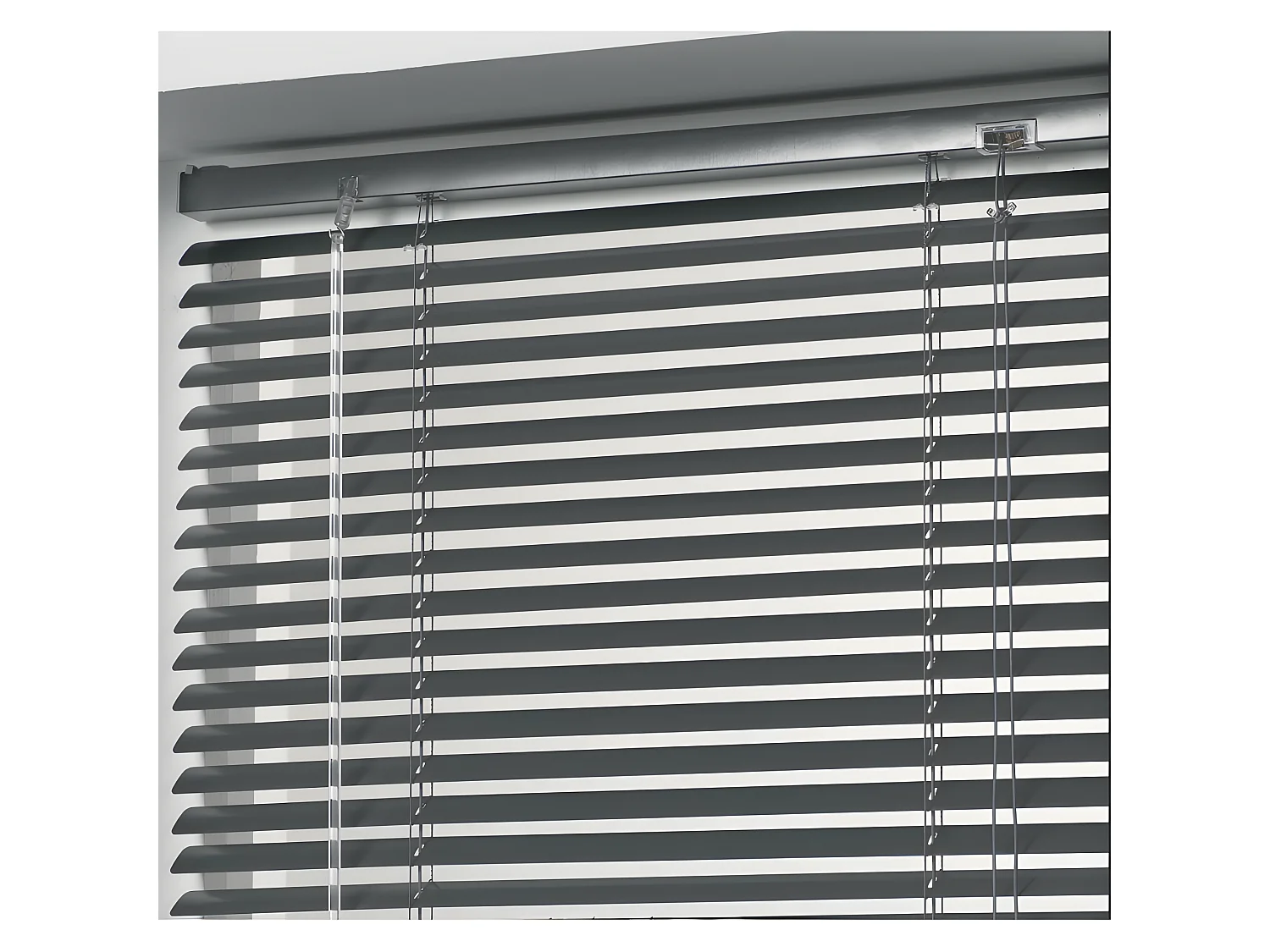 Store à Lamelles "Vénitien" 40x130cm Anthracite