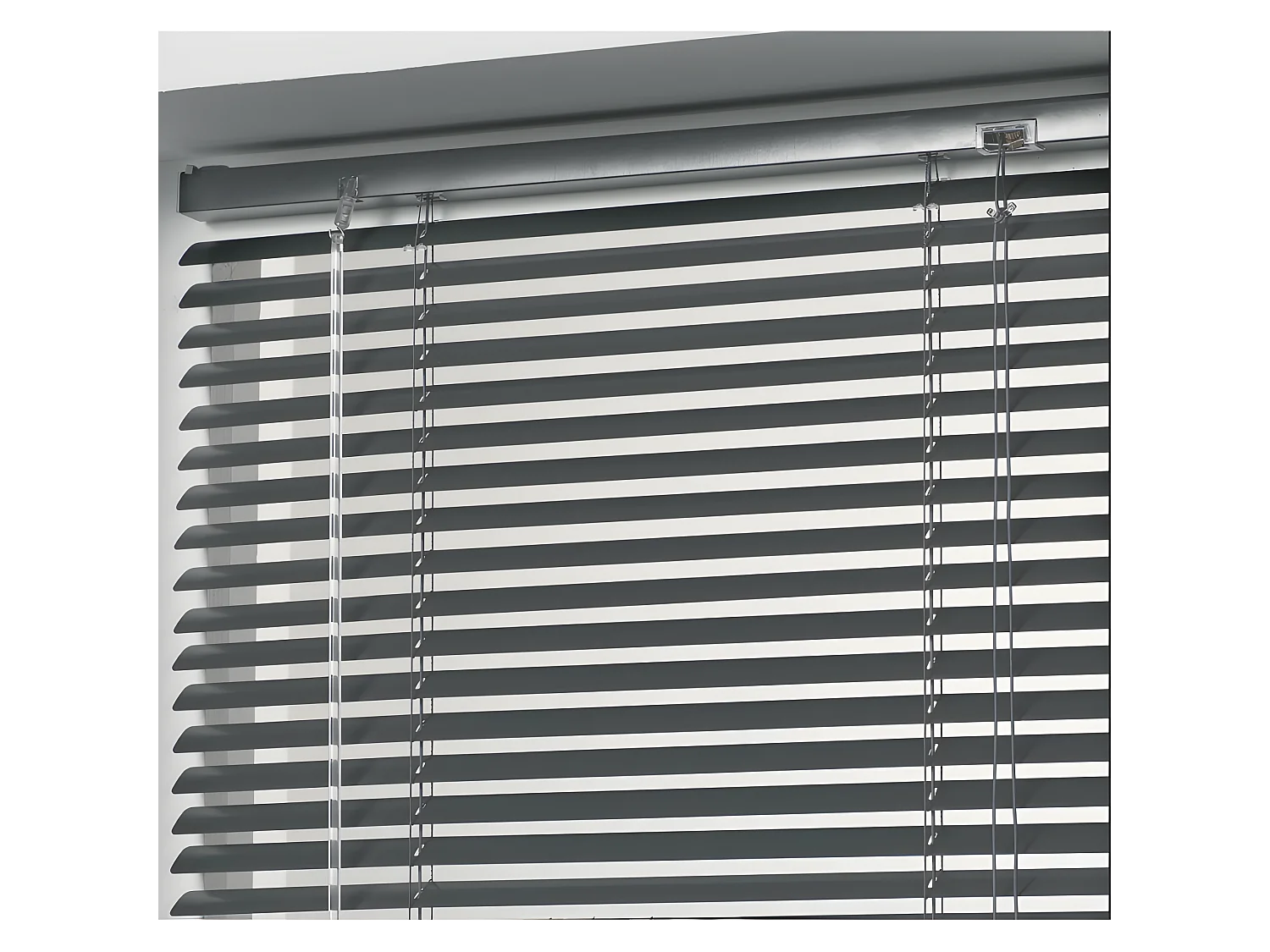Store à Lamelles "Vénitien" 40x130cm Anthracite
