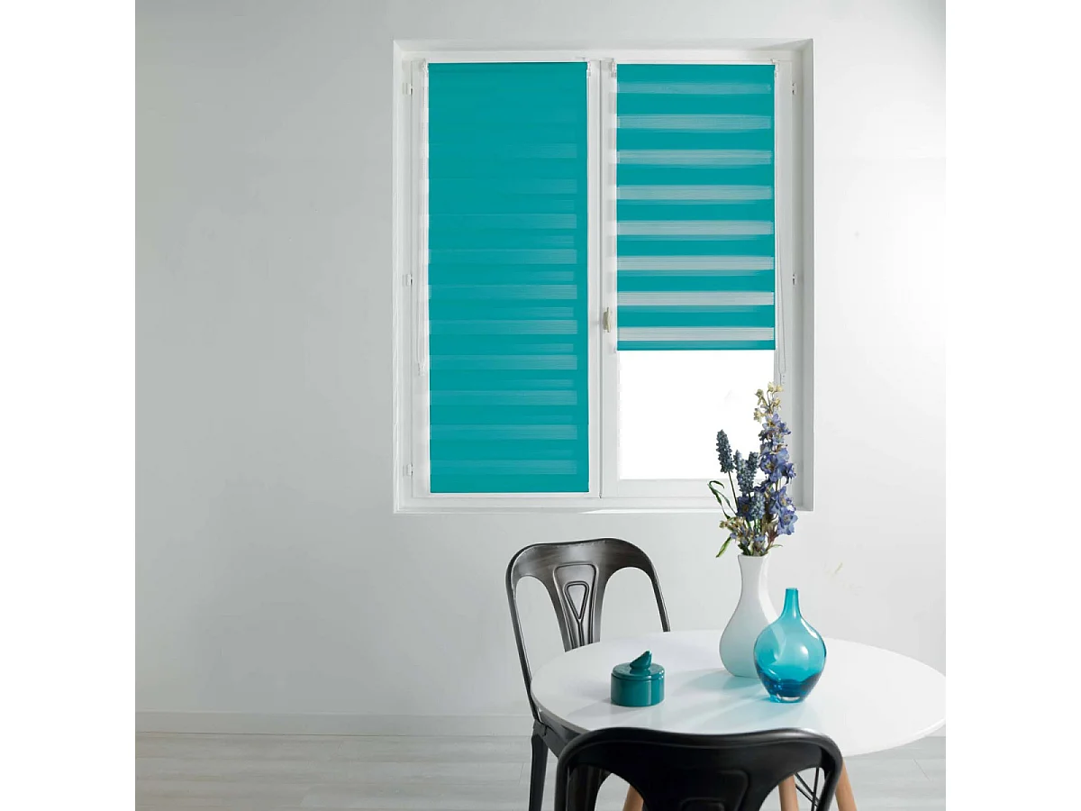 Store Enrouleur Jour Nuit "Daynight" 90x180cm Bleu