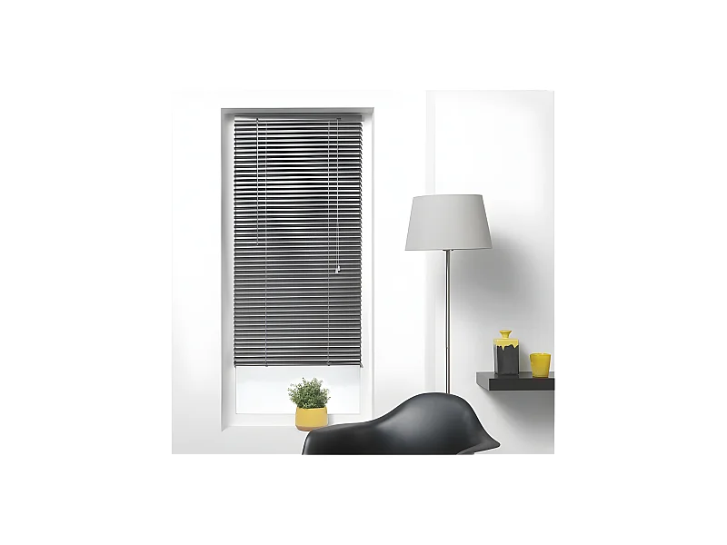 Store à Lamelles "Vénitien" 60x180cm Anthracite