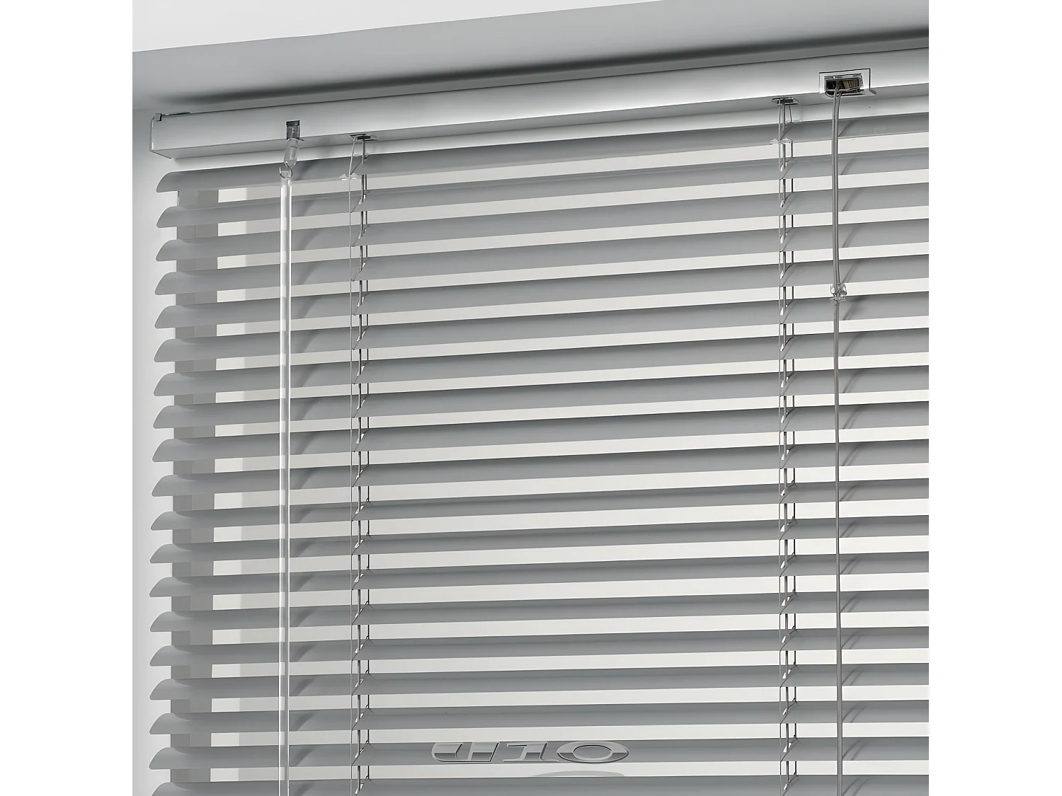Store à Lamelles "Vénitien" 90x180cm Argent