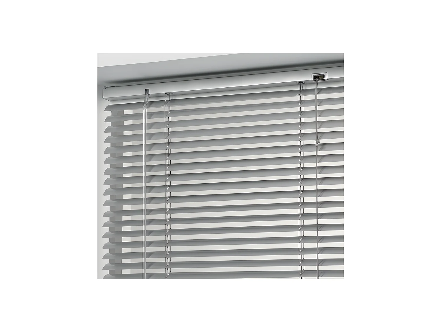 Store à Lamelles "Vénitien" 50x130cm Argent