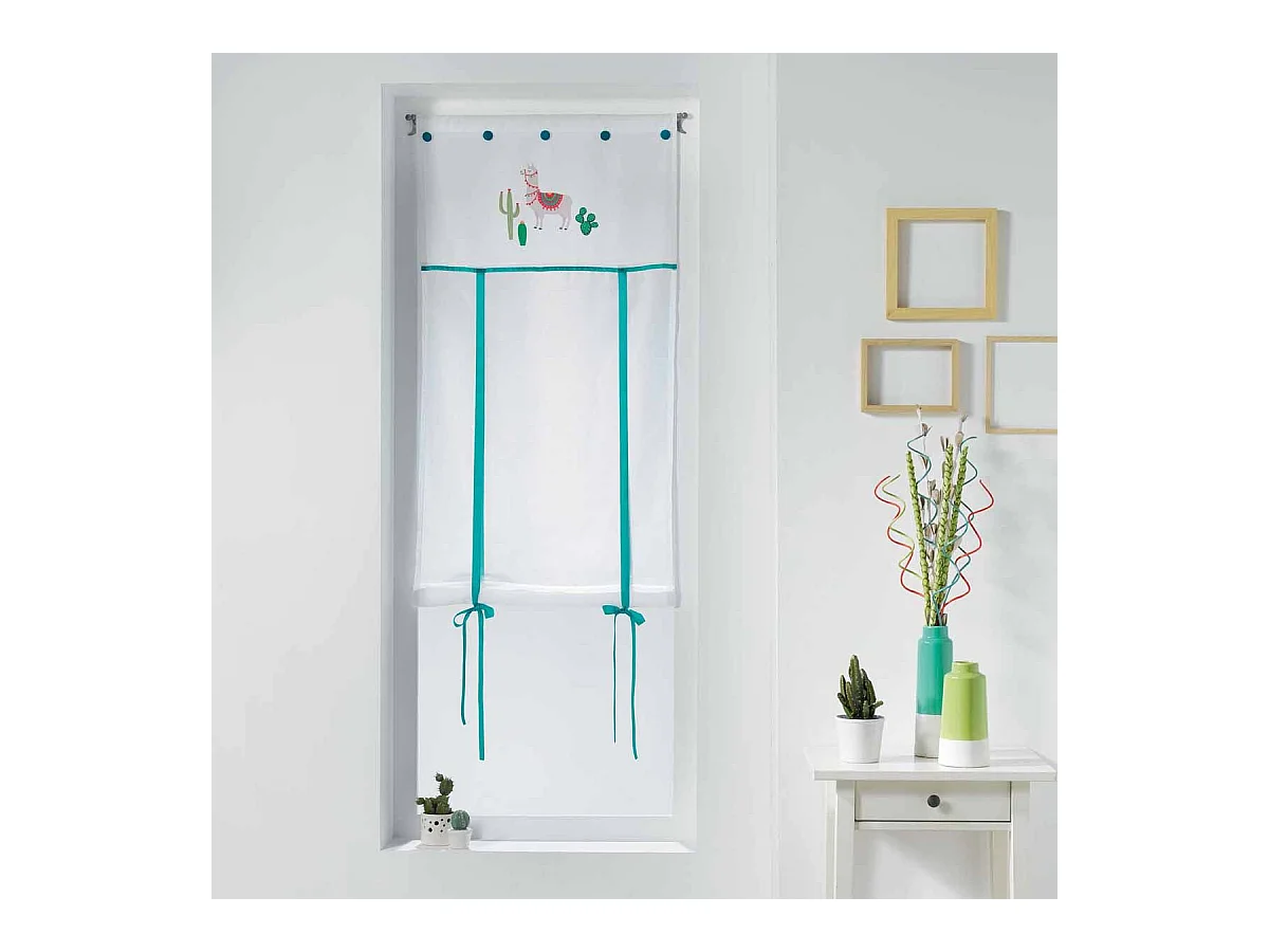 Store Voilage "Lama" 60x150cm Blanc