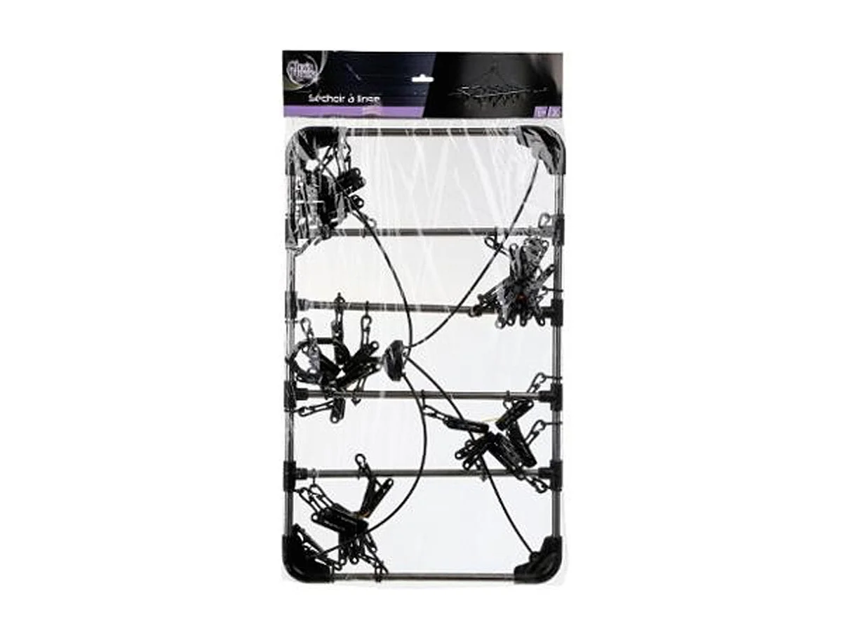 Séchoir à Linge à Suspendre "32 Pinces" 52cm Noir