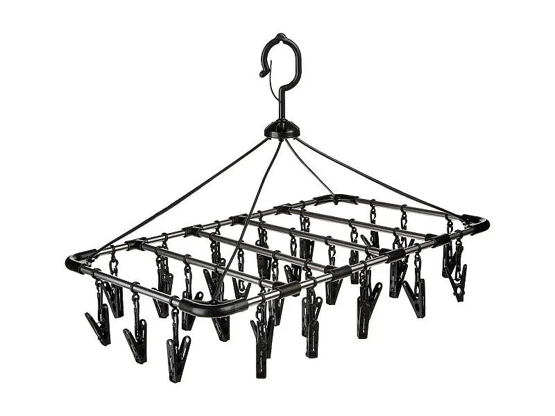 Séchoir à Linge à Suspendre "32 Pinces" 52cm Noir