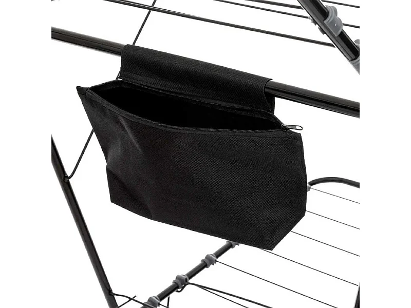 Étendoir à Linge Pliable "Mojave" 160cm Noir