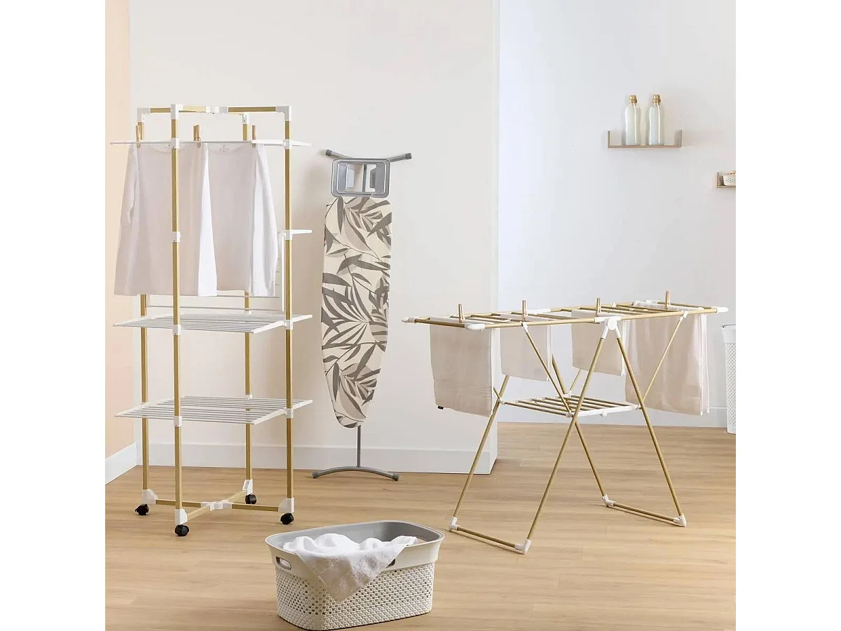 Étendoir à Linge "Bara" 20m Naturel