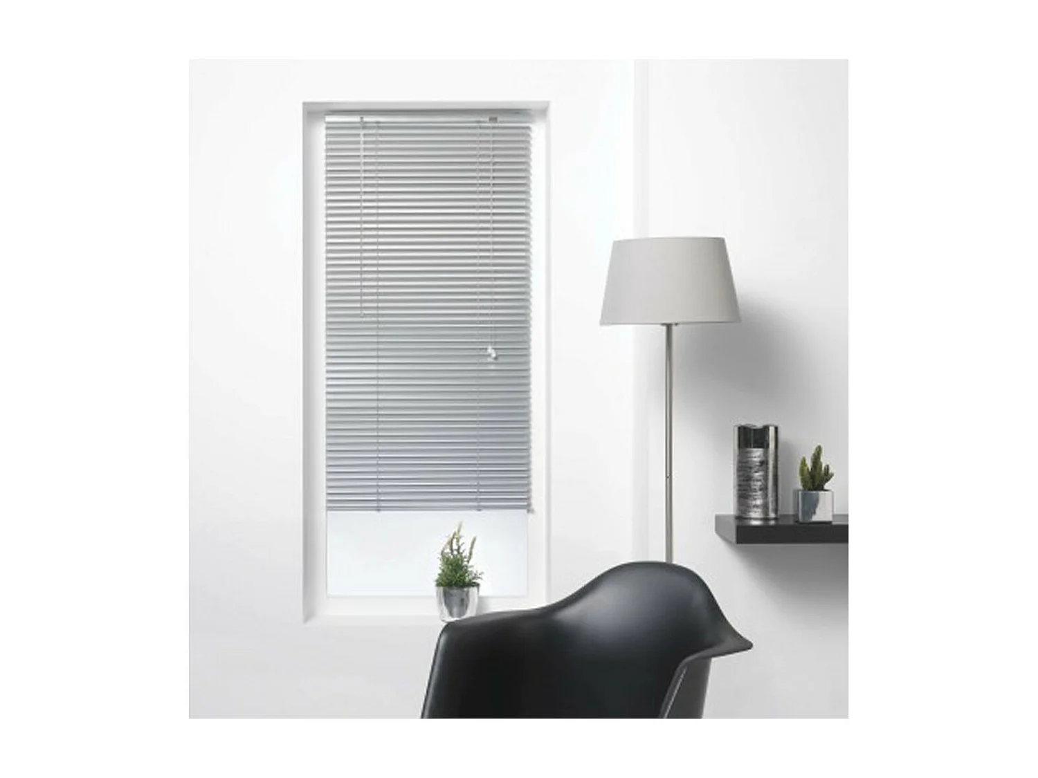 Store à Lamelles "Vénitien" 60x130cm Argent