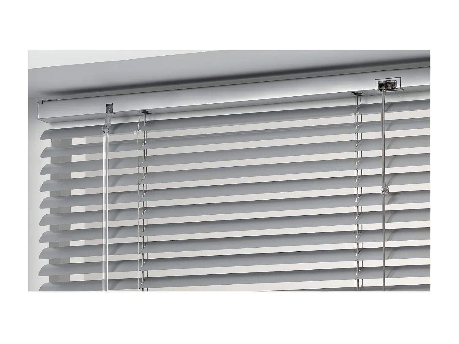 Store à Lamelles "Vénitien" 60x130cm Argent