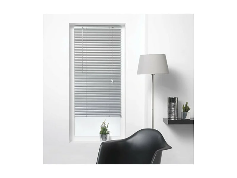 Store à Lamelles "Vénitien" 60x130cm Argent