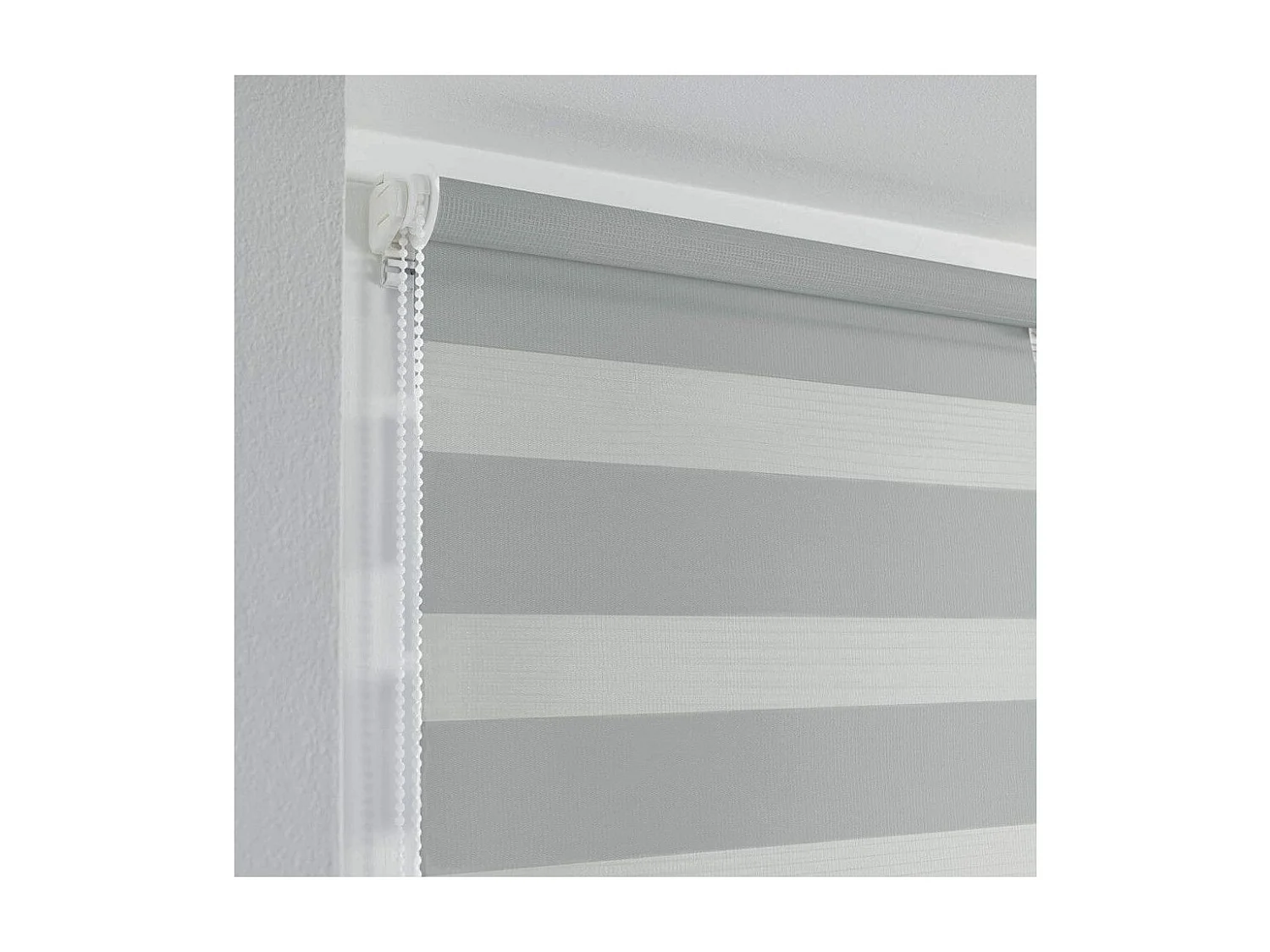 Store Enrouleur Jour Nuit "Daynight" 45x180cm Gris