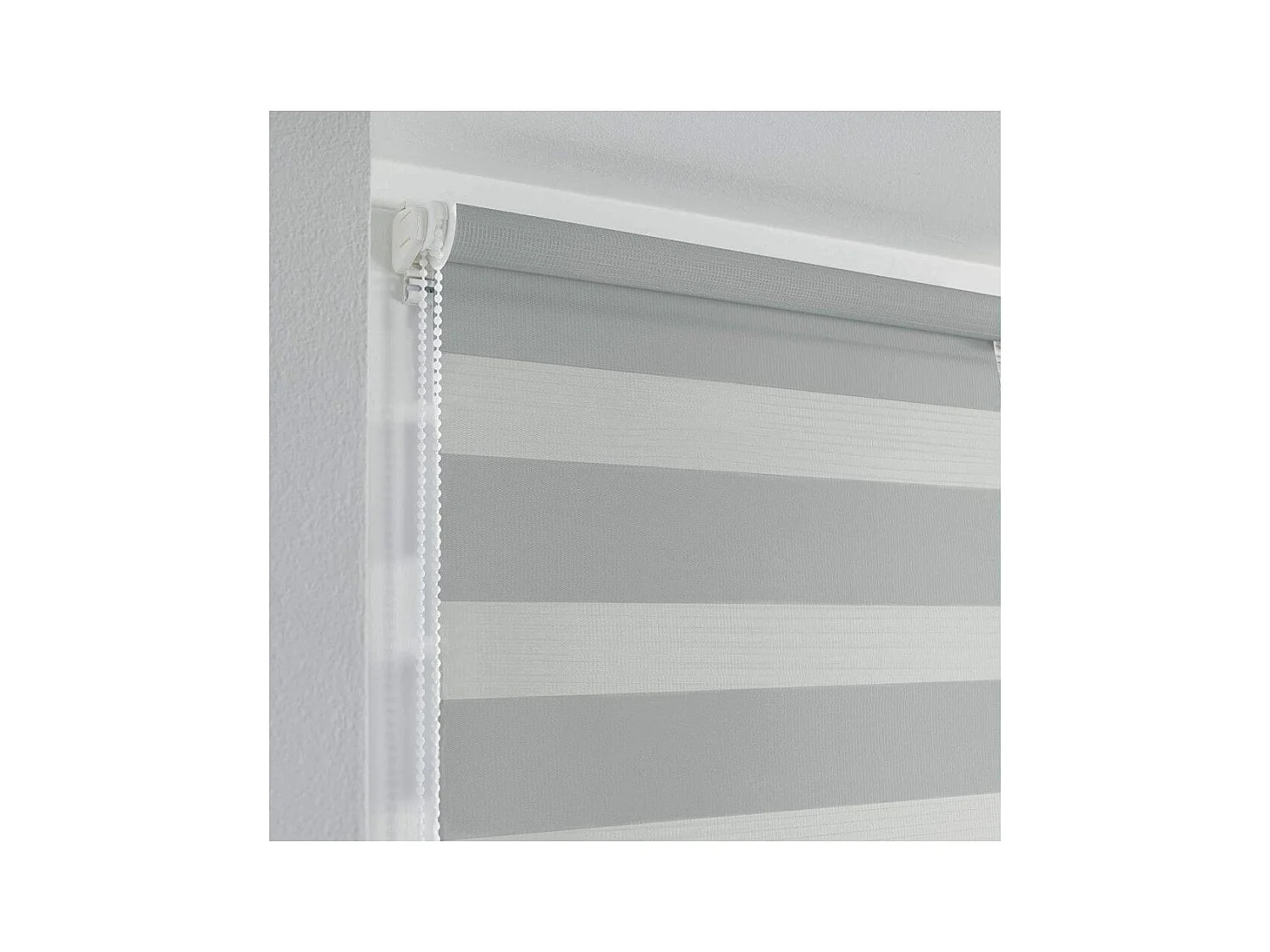 Store Enrouleur Jour Nuit "Daynight" 45x180cm Gris