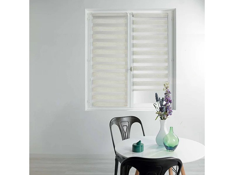 Store Enrouleur Jour Nuit "Daynight" 90x180cm Lin