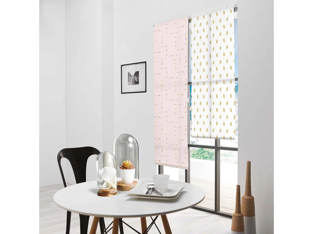Store Enrouleur Tamisant "Flechaline" 60x180cm Rose