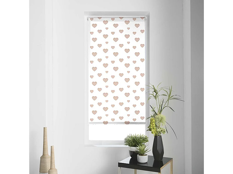 Store Enrouleur Tamisant "Piccolino" 60x90cm Or & Rose