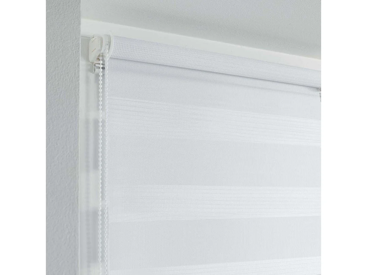 Store Enrouleur Jour Nuit "Daynight" 60x180cm Blanc