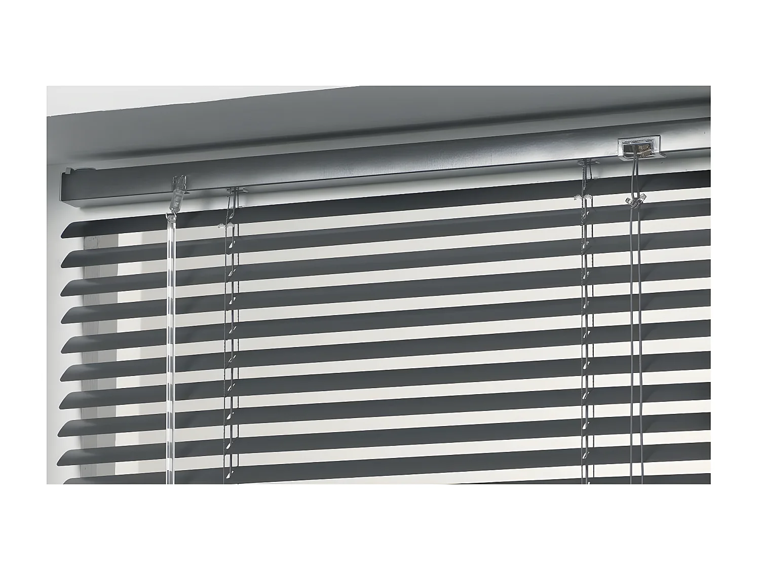 Store à Lamelles "Vénitien" 60x130cm Anthracite