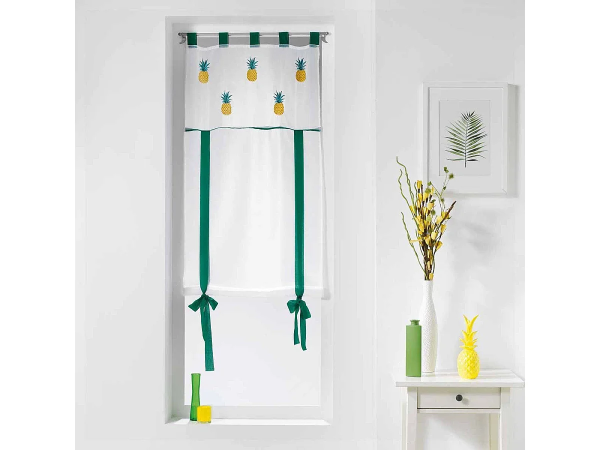 Store Voilage "Ananis" 60x150cm Blanc