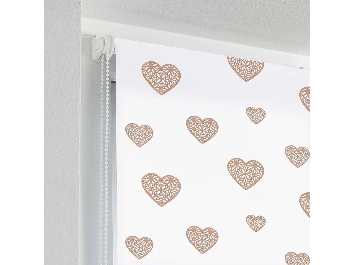 Store Enrouleur Tamisant "Piccolino" 60x180cm Or & Rose