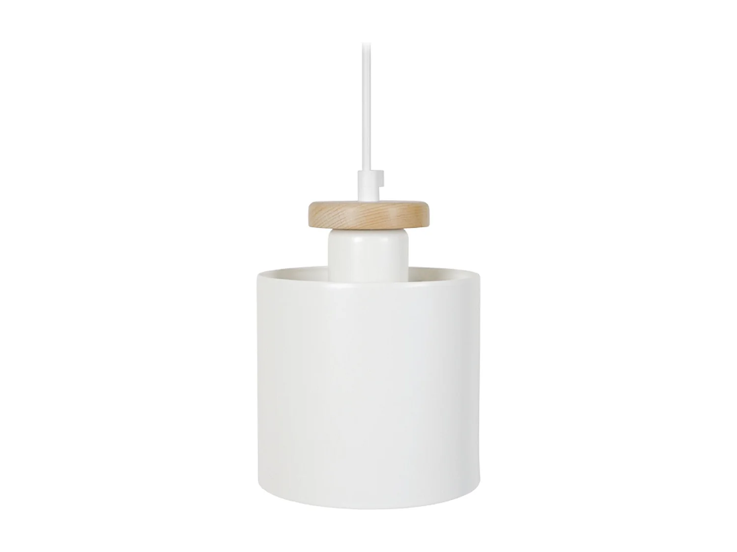 Suspension TOSEL ,métal,Blanc  ,H70xD 13,5xP13,5cm