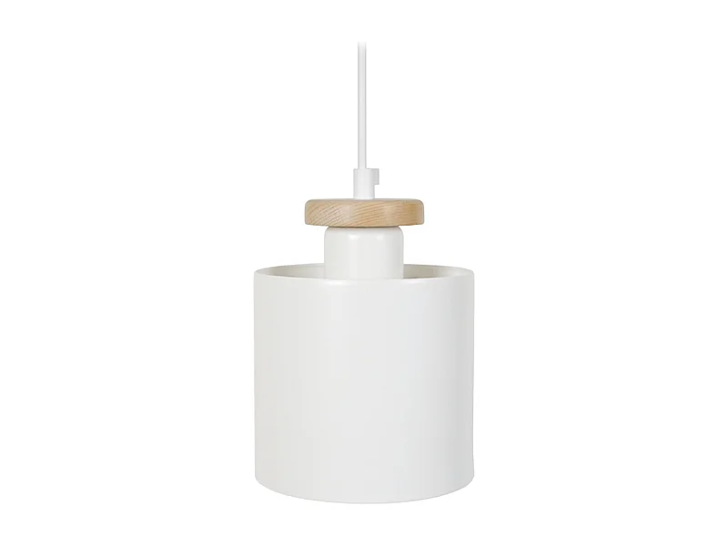 Suspension TOSEL ,métal,Blanc  ,H70xD 13,5xP13,5cm