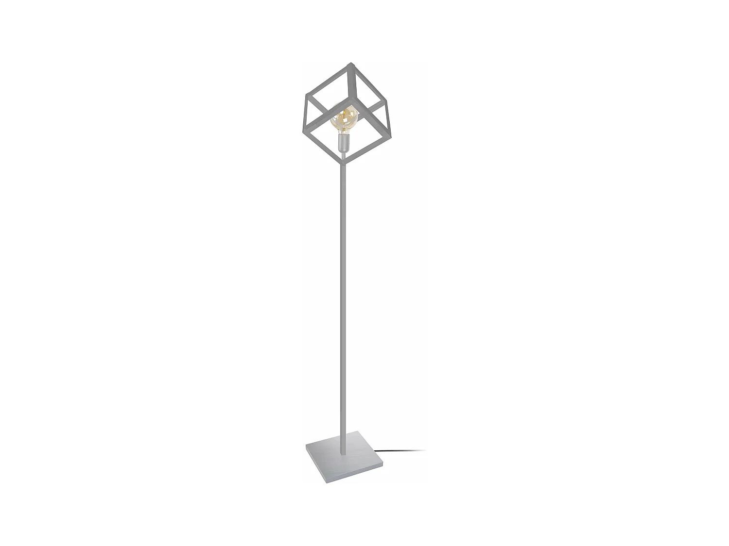 Lampadaire géométrique, métal  aluminium 160 cm.