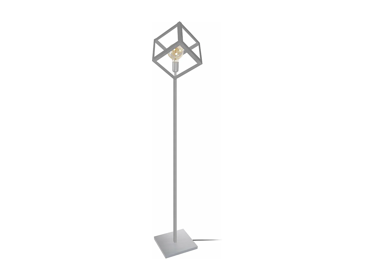Lampadaire géométrique, métal  aluminium 160 cm.