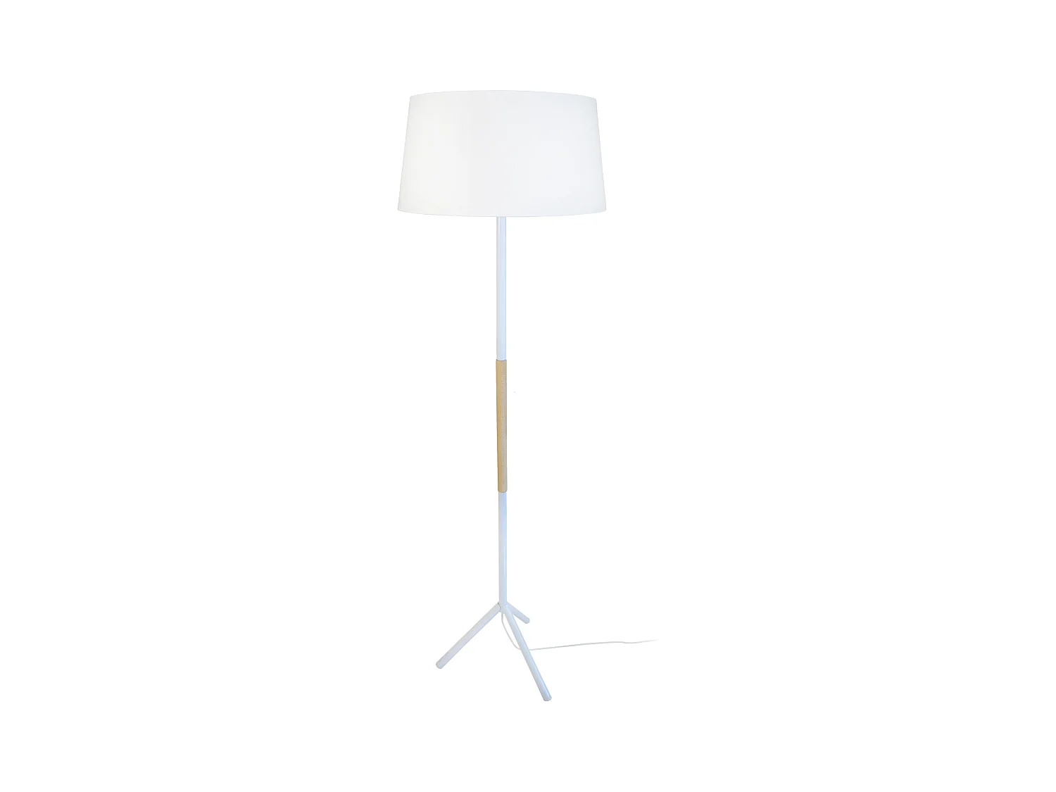 Lampadaire droit métal  naturel 160 cm.