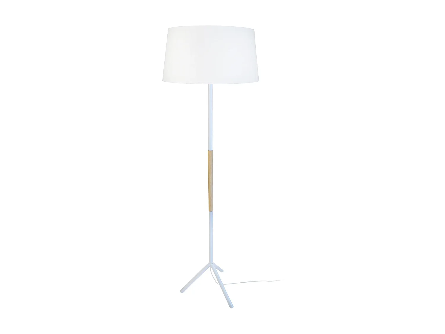 Lampadaire droit métal  naturel 160 cm.