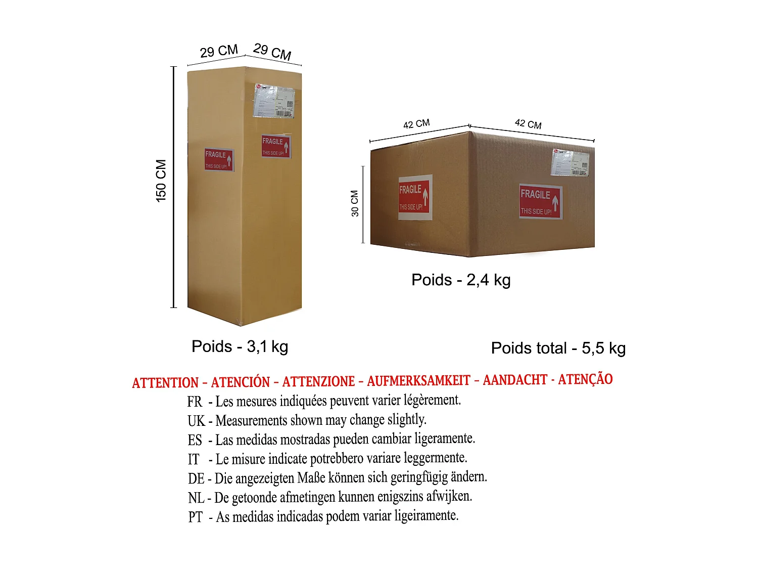 Lámpara de Pie TOSEL ,metal,Blanco  ,A160xD 40xP40cm