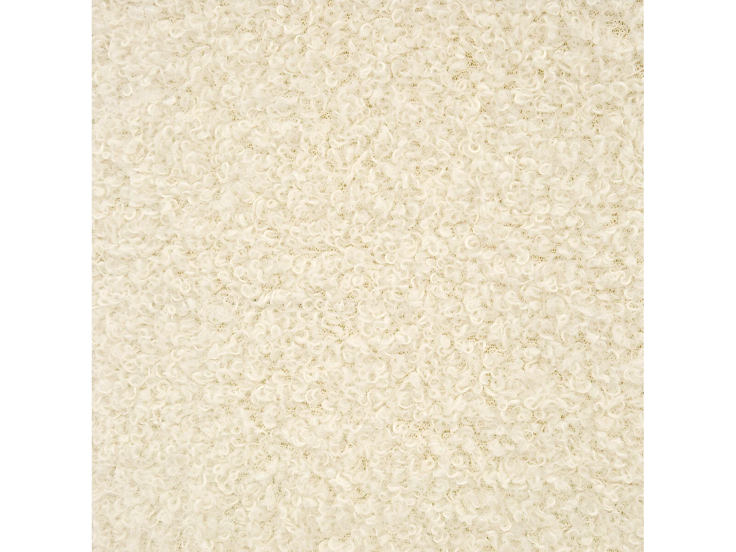 Fauteuil pour Enfant tissu Blanc à bouclettes H 45 cm