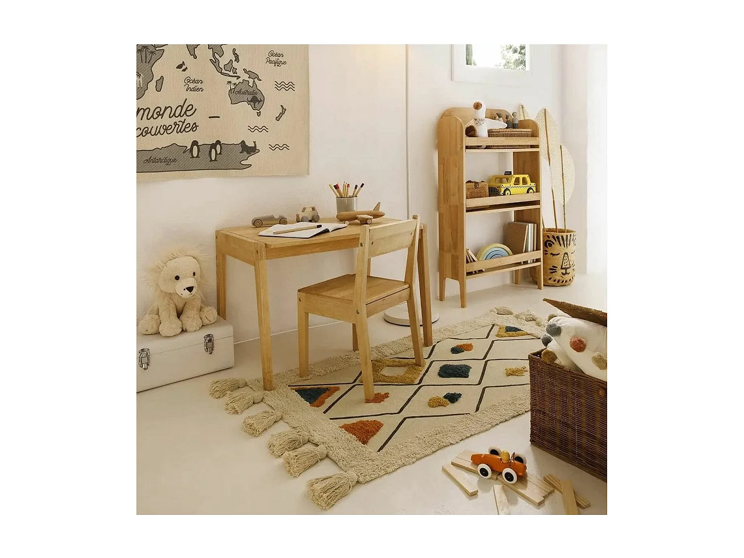 Chaise pour Enfant en Bois naturel H 54.5 cm