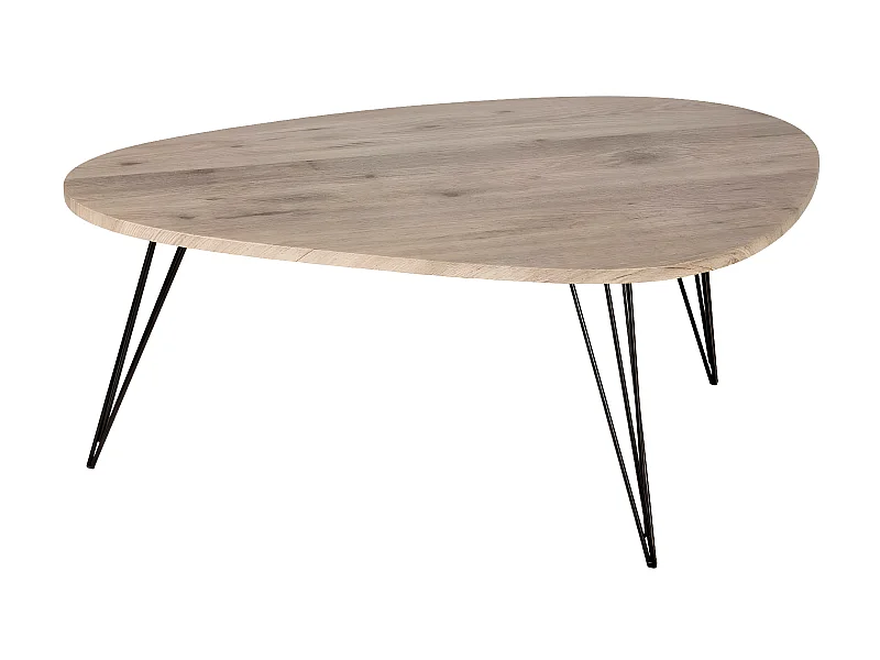 Table Basse Industriel "Neile" 112cm Marron