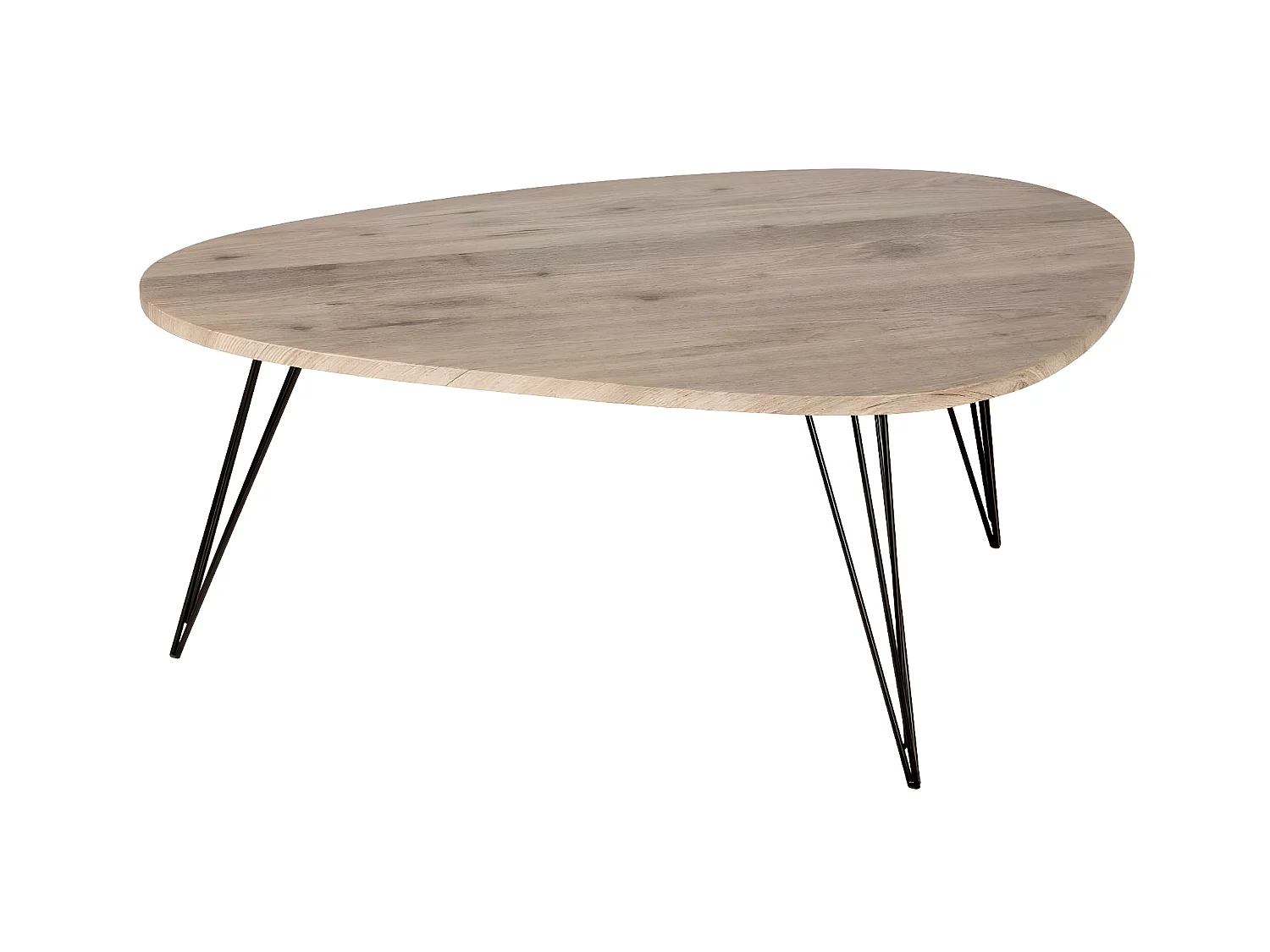 Table Basse Industriel "Neile" 112cm Marron
