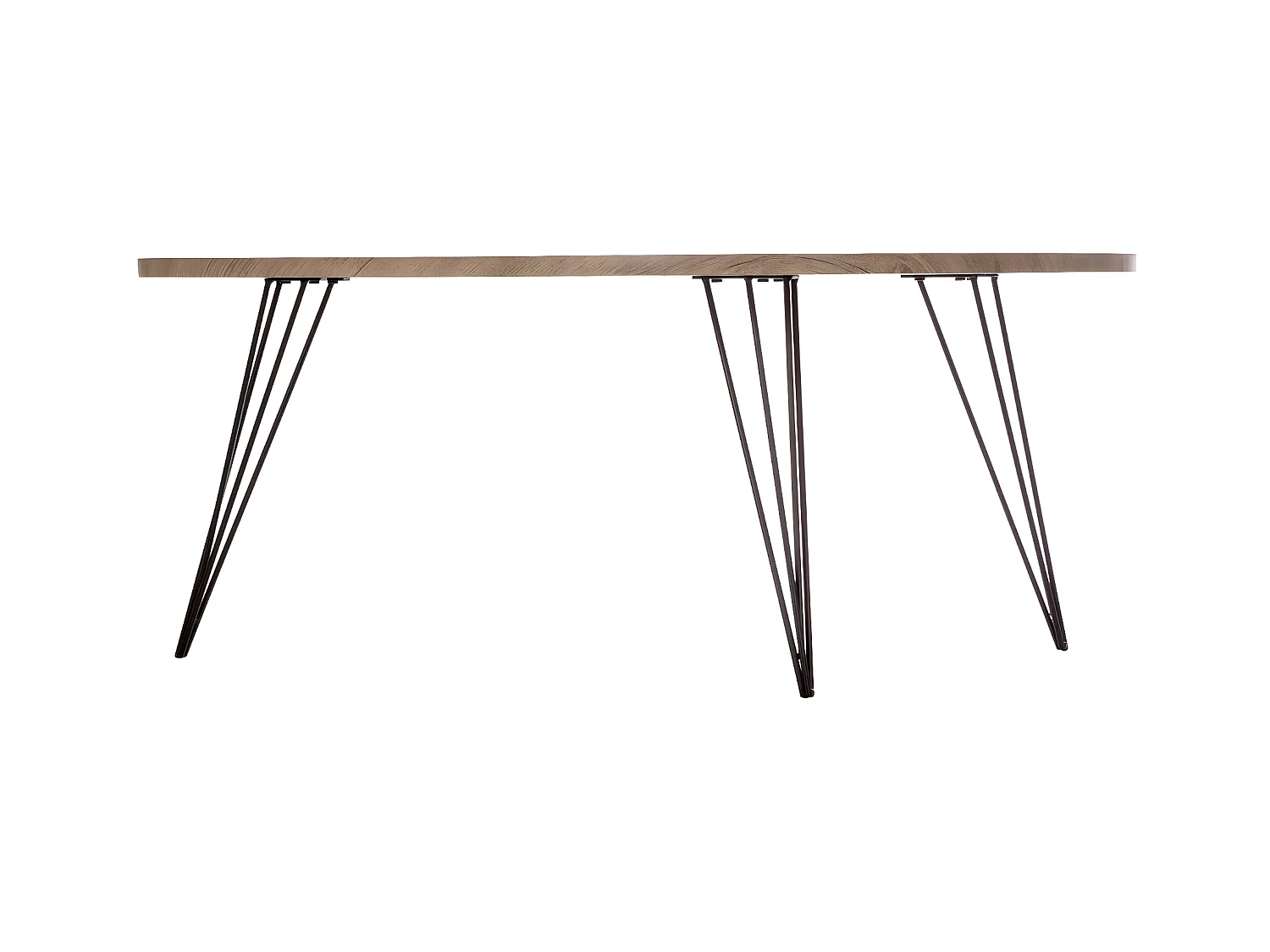 Table Basse Industriel "Neile" 112cm Marron