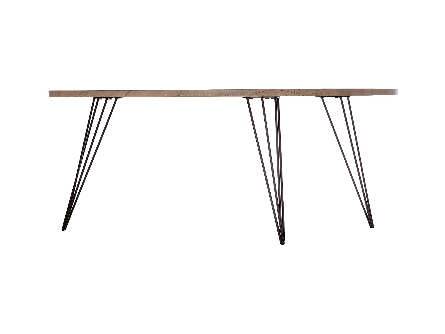 Table Basse Industriel "Neile" 112cm Marron