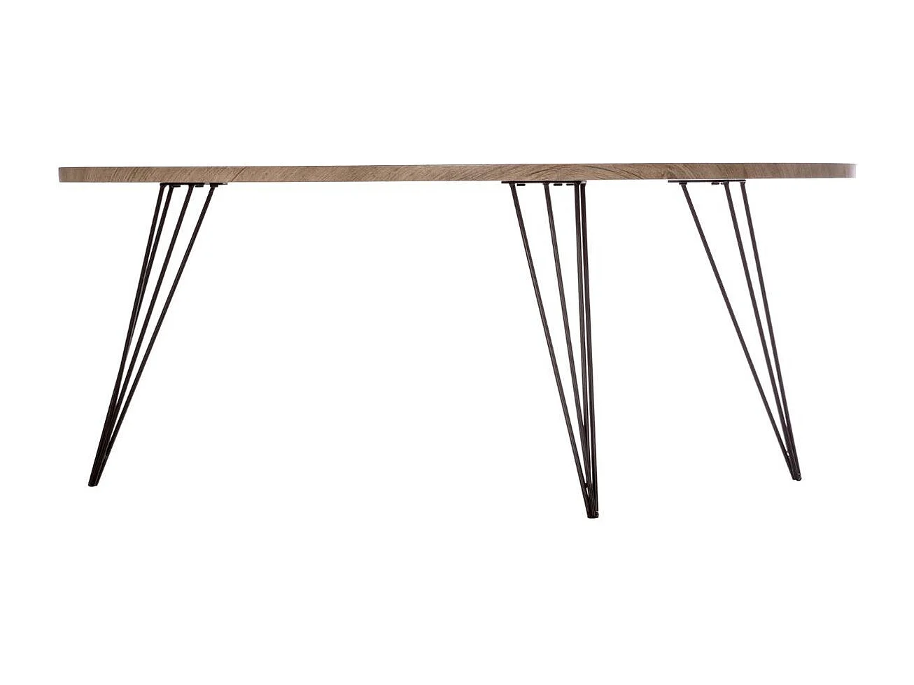 Table Basse Industriel "Neile" 112cm Marron