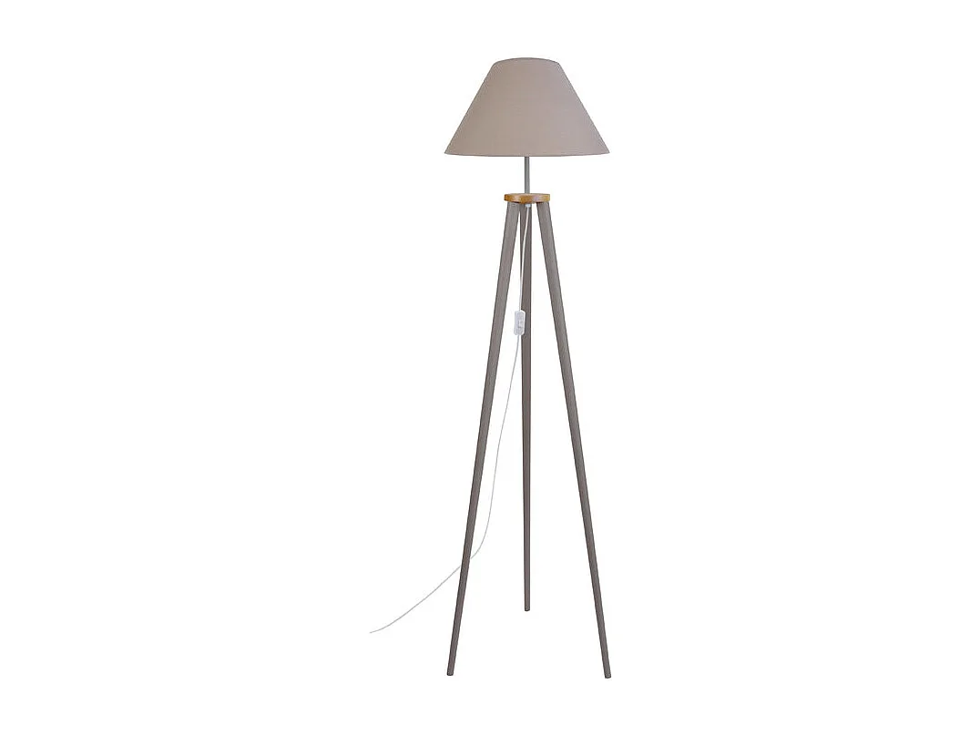 Abajur TOSEL CYLINDRIQUE 35 tecido cilindro vermelho D35 x H19  cm