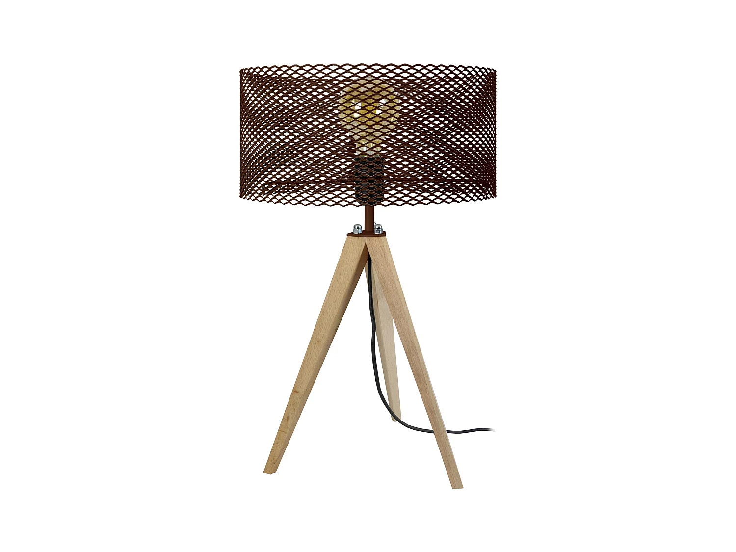 Lampe de Chevet TOSEL ,métal,naturel,H54xD30xP30cm