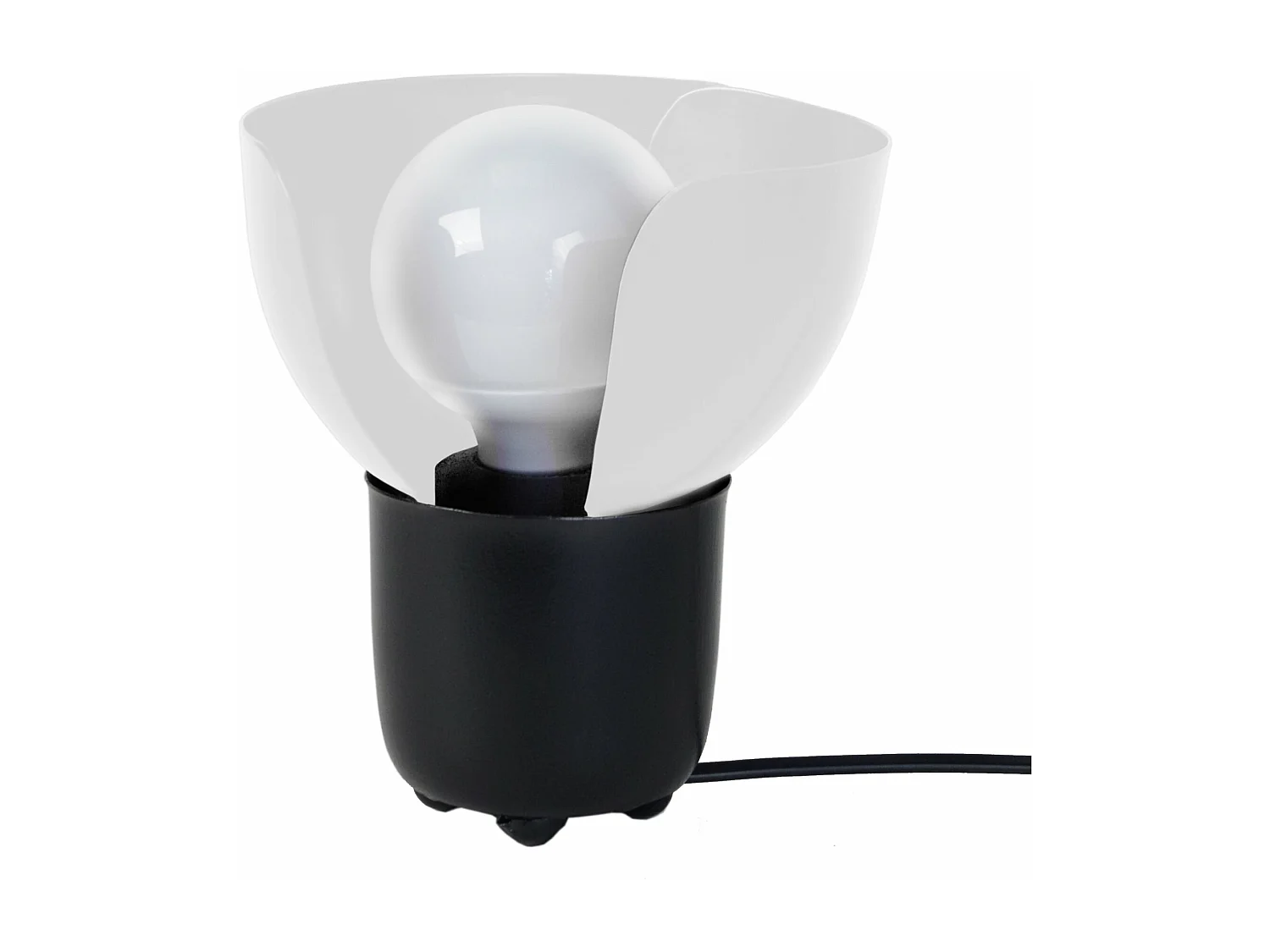 Abajur TOSEL LINKOPING tecido coluna branco D22 x  H49  cm