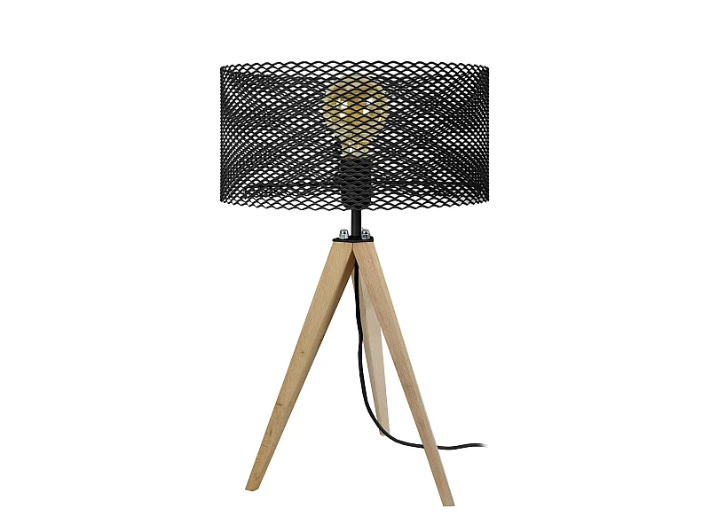 Abajur TOSEL REFLEXION tecido garrafa tambor D30 x  H38  cm