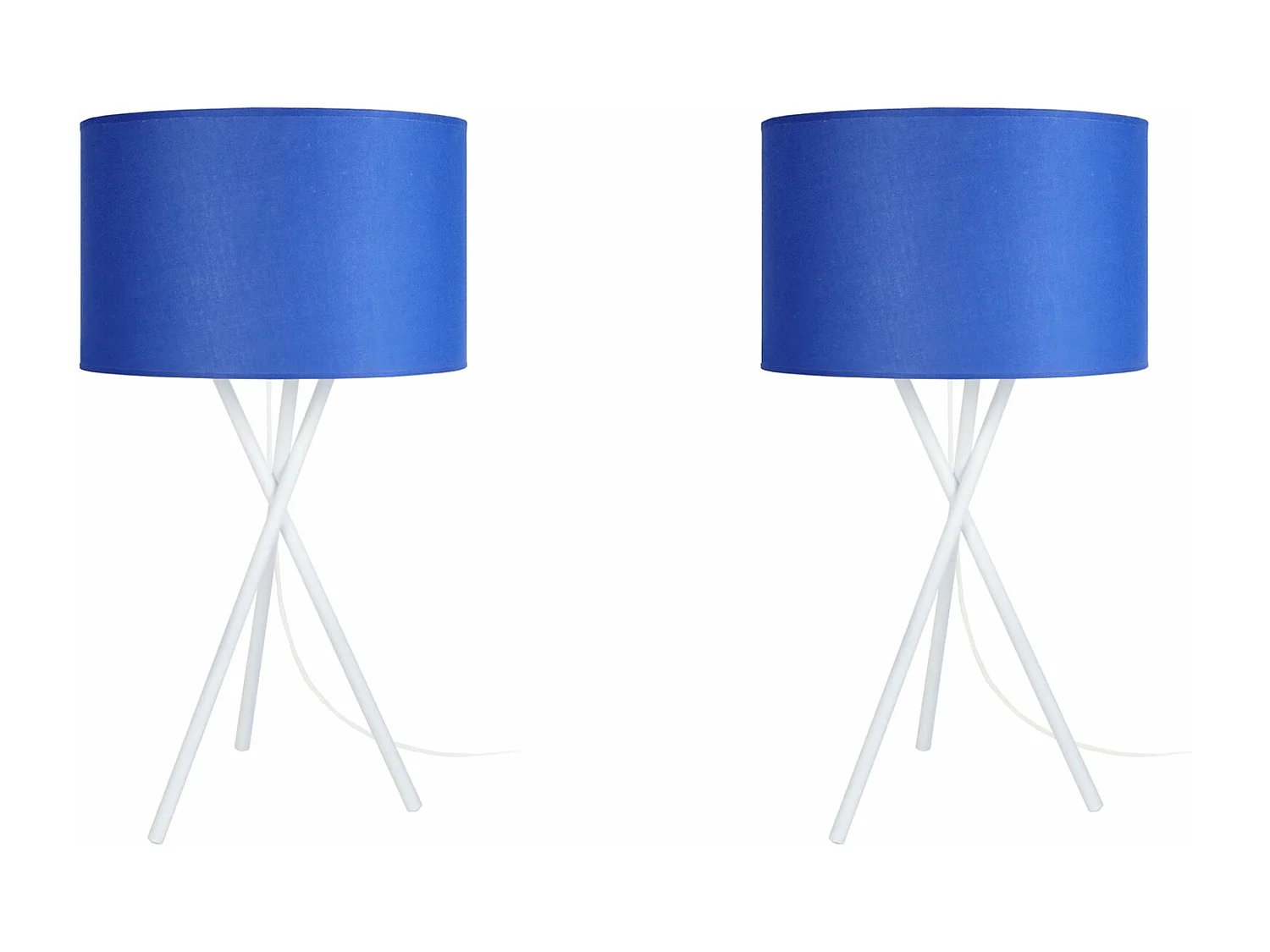 Abajur TOSEL MIDGARD LT2 tecido tripé preto D22 x  H41  cm