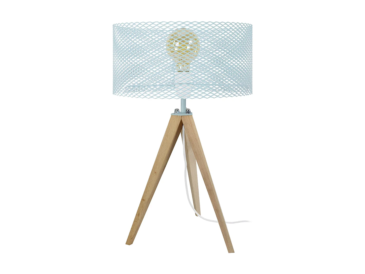 Lampe de Chevet TOSEL ,métal,naturel,H54xD30xP30 cm