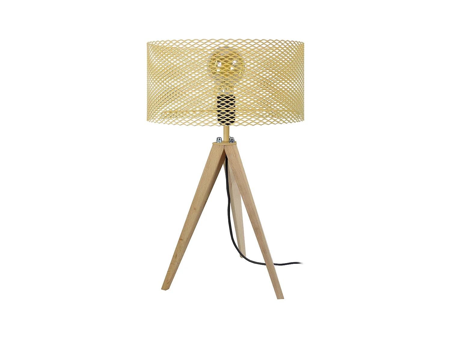 Lampe de Chevet TOSEL ,métal,naturel,H54xD 30xP30cm