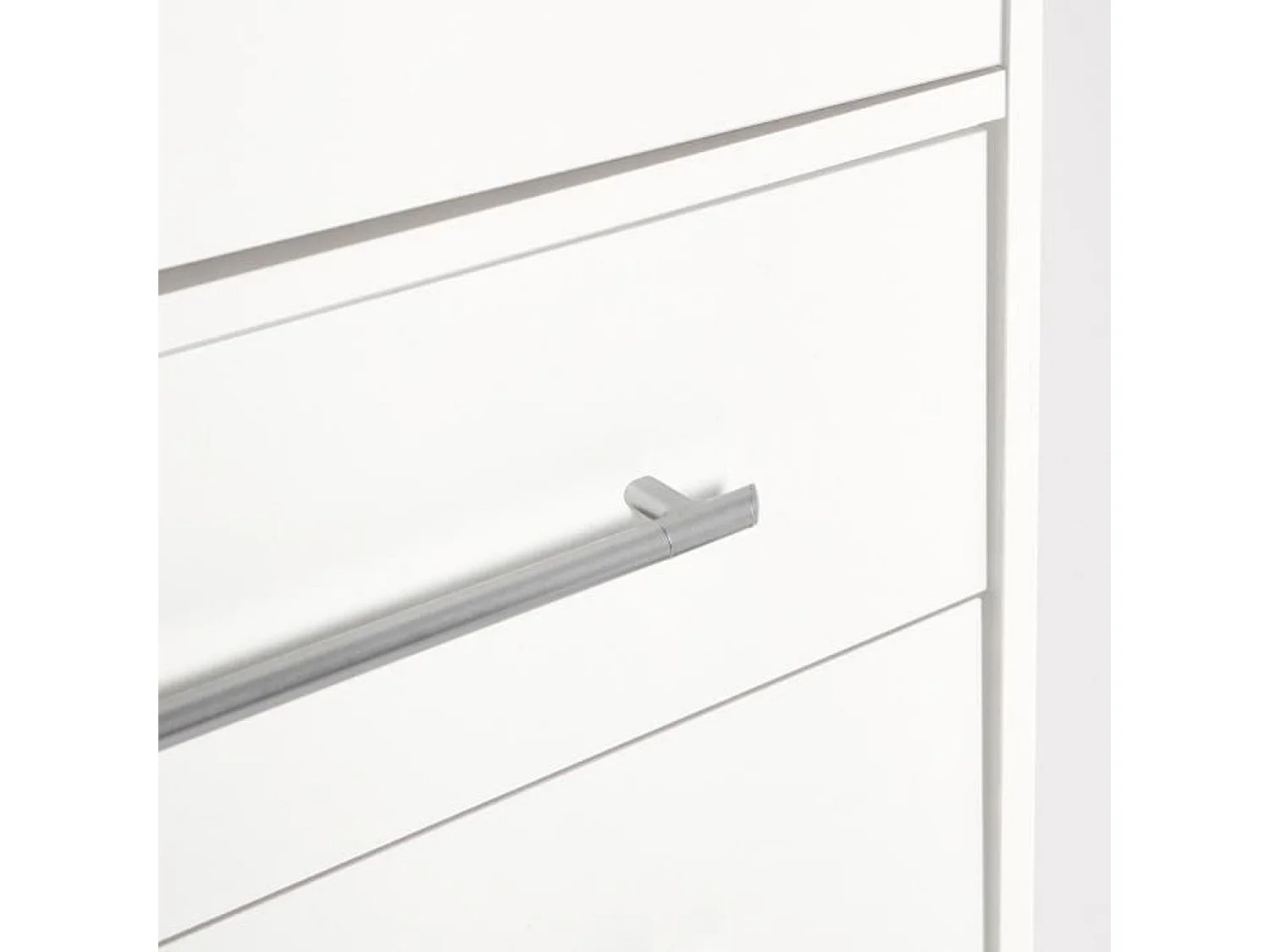 JUPITER Armoire - En bois aggloméré - Blanc - contemporain - Chambre - L 144,6 cm