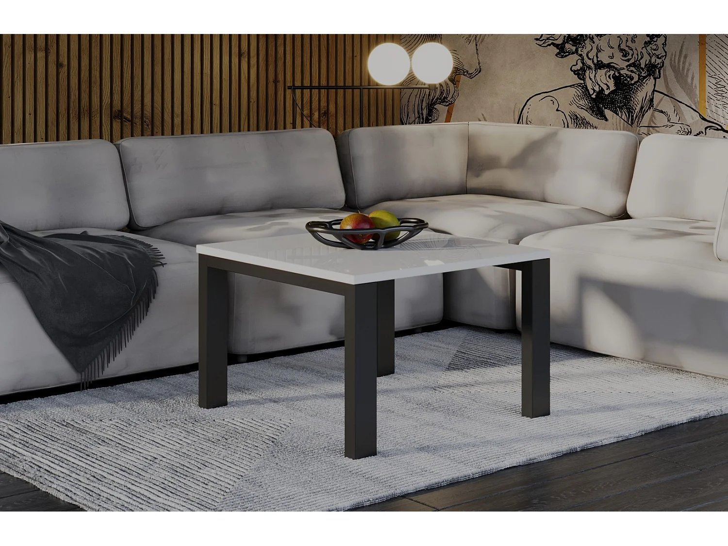 Couchtisch Garold 80x80x55 (Hochglanz)