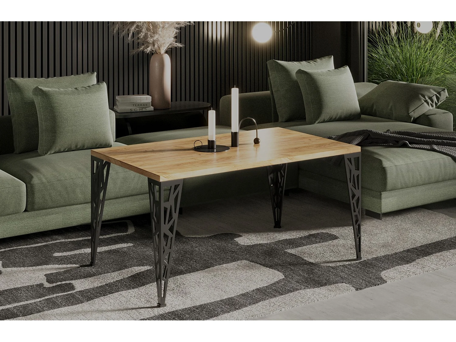 Couchtisch Monza 100x60x51 (Craft Eiche)