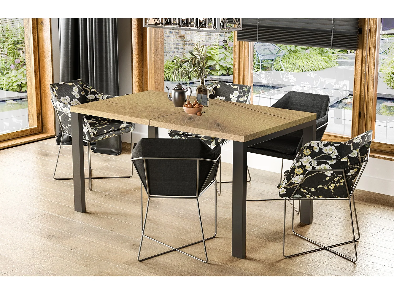 Esstisch Garant 80-170 cm (Natur)