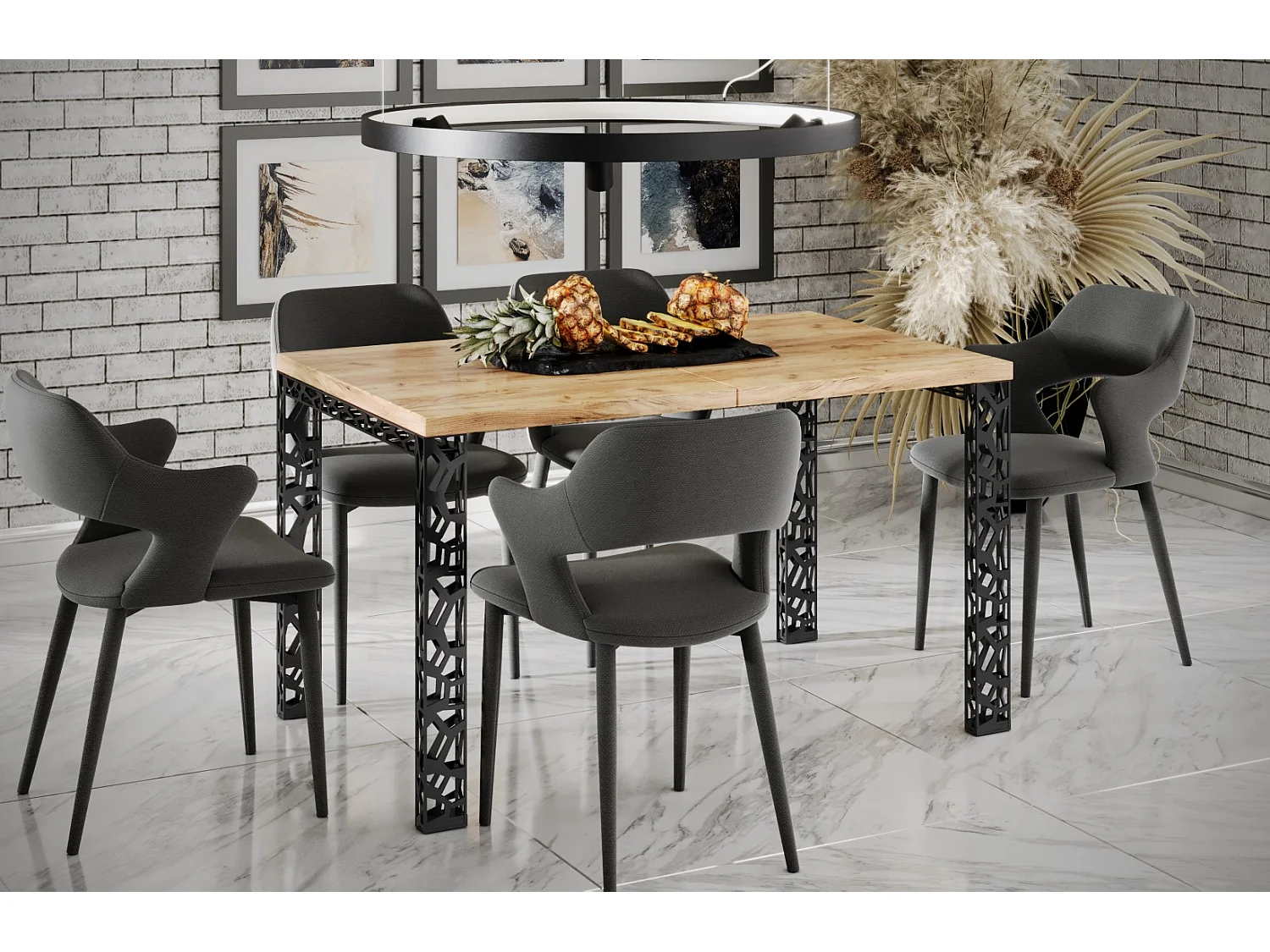 Stół rozkładany MATIO 130(220)x80 dąb złoty craft