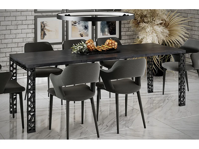 Esstisch Matio 80-215 cm (Beton D)